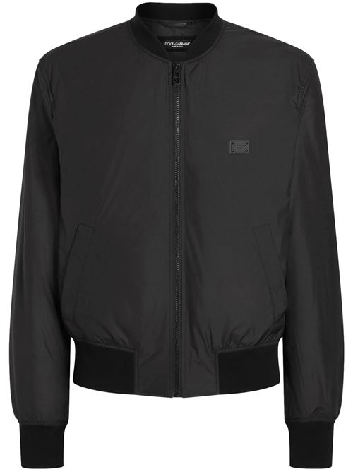 Bomber con placca logo DOLCE&GABBANA | G9BLMTFUS27N0000